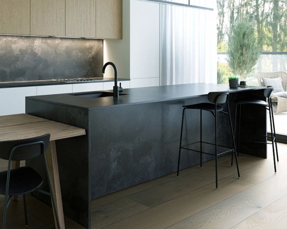 Compozit Cuarț Negru Mat